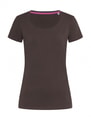 Dames T-shirt Strech Stedman Claire ST9700 dark Chocolet